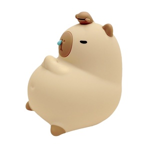Veilleuse Capybara couché et paresseux, Cadeaux Capybara, Portable, Moelleux, Rechargeable, Intensité réglable - Product Image 1