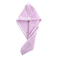 Serviette Turban Sèche-Cheveux en Gros ODM, Bonnet de Douche en Microfibre Multicolore Super Absorbant avec Boucle
