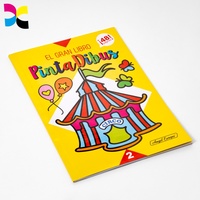Livre de coloriage pour enfants sur le thème du cirque personnalisé, papier épais recyclable écologique, reliure parfaite, motif de cirque de dessins animés, livre d'activités pour enfants