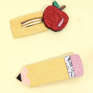 Lot de 2 pinces à cheveux en tissu scintillant avec nœud, fermoir BB doré, pour enfants, accessoires de fête et de rentrée scolaire - Vente chaude - Product Image 3