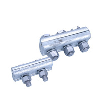 En stock, vente en gros : Serres-câbles à rainures parallèles JBB-123 pour câbles en acier, galvanisés à chaud, pour la mise à la terre des lignes électriques