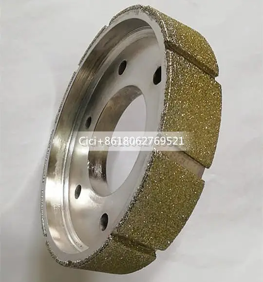 Pakistan Diamond abrasive wheel disc motorcycle brake pad brake lining grinding tools electroplated Chamfer wheel