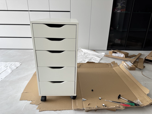 Armoires de rangement mobiles blanches <span class=keywords><strong>Commode</strong></span> de <span class=keywords><strong>bureau</strong></span> avec roulettes Classeur latéral - Product Image 6