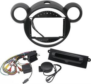 Autoradio multimédia pour <span class=keywords><strong>BMW</strong></span> MINI 2007-2014, tableau de bord noir, autoradio Android 9 pouces, lecteur multimédia, cadre DVD - Product Image 1