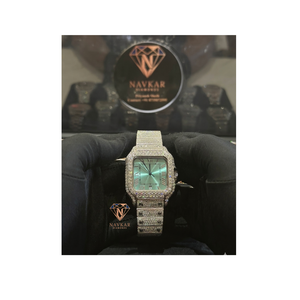 Most Selling 925 Silver VVS Moissanite Engagement <b>Watch</b> Designed For Wedding Celebrations Parties Available For Sale - Product Image 6