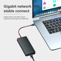 Station d'accueil USB C 11 en 1-Port d'affichage du moniteur 4K-Mini Station d'accueil pour ordinateur portable-adaptateur Multiport USB type-c PD 100W