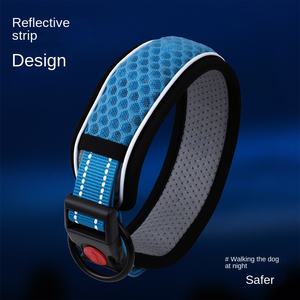 Ensemble collier et laisse pour chien en couleur unie - Style classique, réglable, durable pour la promenade des chiens - Product Image 4