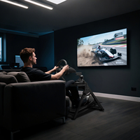 Support de volant de course en métal amélioré, pliable, cadre en X, pédales réglables, compatible PXN/Thrustmaster/Logitech G29 G27 G920 G923 T300RS