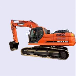 Excavatrice sur pneus Doosan d'occasion DX300 DX300LC, équipement de construction de fabrication coréenne - Product Image 1