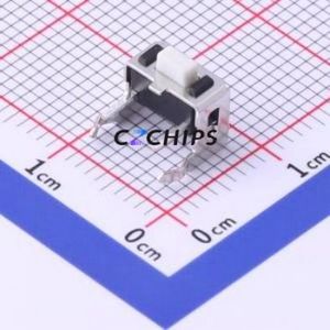 TS-1001V-AR05016 Tactile Switch Through hole Switch Single Pole Single Throw Rectangle Button 1.6N Right Angle Insert - Product Image 1