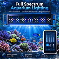 Lumière LED intelligente pour aquarium avec minuterie programmable et écran couleur