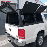 Capot rigide en alliage d'aluminium pour pick-up avec portes latérales solides et porte arrière vitrée pour GMC Canyon