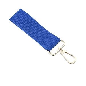 <b>Personalized</b> Metal <b>Keychain</b> Custom Embroidery Patch Woven Canvas Cotton Luggage Streamer Key Pendant Buckle Promotional - Product Image 6