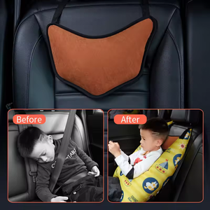 Funda para quitar en forma de H, almohada para coche de bebé, reposacabezas para dormir, cuello, soporte para la cabeza, cinturón de seguridad, hombreras, almohada de viaje para coche para niños - Product Image 3