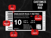 Tapis de boîte à baskets Sneakerhead Hypebeast Home Decor Boîte à chaussures Inspiré Tapis de sol Mode Chambre à coucher Tapis pour enfants Garçons Cadeau