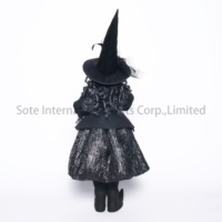 SOTE 2026 Nouveauté Halloween Sorcière Horreur Poupées Créatives Sorcière aux Yeux Clignotants Cadeaux de Fête Décorations de Jardin