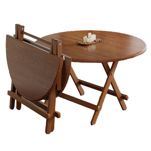 Affare diretto mobili per la casa personalizzabile in legno moderno pieghevole tavolo da pranzo per sala ristorante più opzioni disponibili - Product Image 4