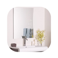 Espejo de Pared Rectangular Plateado sin Marco con Borde Biselado, Espejo Templado Grande sin Marco, Moderno, Personalizado de Fábrica