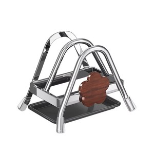 Soporte para Tablas de Cortar de Acero Inoxidable con Base para Almacenamiento en la Encimera de la Cocina, Tamaño L - Product Image 5