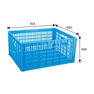 Factory Wholesale Good Use Storage Box Items Transportation Thickened Whole Mesh Type Turnover Basket