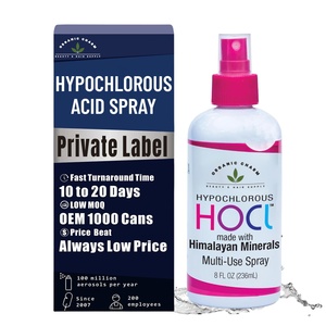 Dung dịch tẩy rửa axit hypochlorous để khử trùng bề mặt & dưỡng ẩm da giết chết vi khuẩn và nấm làm tắc nghẽn lỗ chân lông - Product Image 1