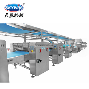 Ligne de production de biscuits durs et mous entièrement automatique Skywin 2026 100-1500 kg/h, machine à fabriquer des biscuits, mouleuse et découpeuse rotatives - Product Image 1