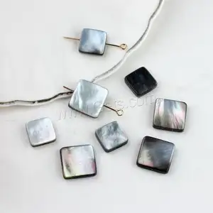 hot sale DIY Square Black Shell Beads for jewelry making plated 1557903