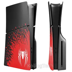 Nouvelle arrivée plaque frontale séparée pour la nouvelle PS5 Slim Disc plaques anti-rayures coque de remplacement pour PS5 Slim Spiderman