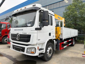 Camion de fret Shacman L3000 4x2 avec grue à flèche rigide, véhicule de transport de matériaux hydraulique auto-chargeur, à vendre - Product Image 6