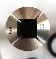 Collets de serrage à ressort de type carré 5C en acier 65Mn avec précision de 0,005 mm, norme ISO9001, dureté HRC48-55 pour machines-outils de tournage