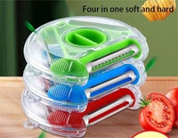 Hete Aanbieding Multifunctionele 3-in-1 Groente- en Fruit Schiller, Snijder, Aardappel-, Wortel-, Gemberrasp voor Keuken Gereedschap