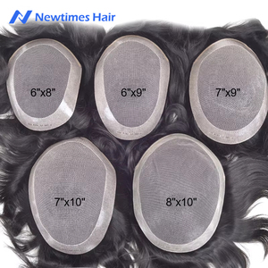 Mái tóc giả chất lượng cao bằng da giả, tóc người thật dành cho nam - Product Image 1