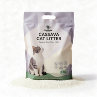 Nouvelle litière pour chat au cassava 2026 avec sable de tofu, faible teneur en poussière, pour les animaleries