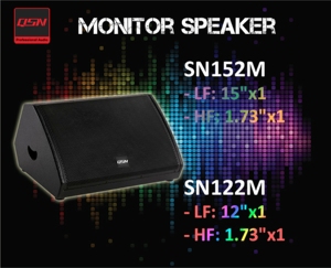 Pro 2-cách đầy đủ phạm vi sn122m hoạt động returnable Hệ thống loa 8ohm Sản lượng điện cao cho giai đoạn giám sát hiệu suất nơi - Product Image 3