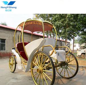 فيكتوريا الذهبي سندريلا عربة حصان/الزفاف buggy/التقليدية الأمريكية عربة - Product Image 3