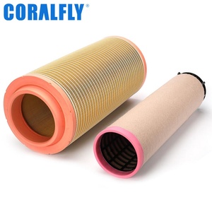 ไส้กรองอากาศรถบรรทุกเครื่องจักรก่อสร้างคอราลฟลาย รุ่น P778994 4117526A WR128644 AF26395 RS3992 20405827 AF26396 มาตรฐาน ISO/TS 16949 - Product Image 1