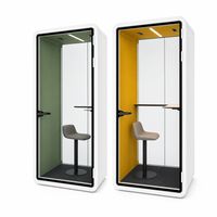 Cabine de bureau mobile moderne pour l'extérieur, studio d'enregistrement insonorisé, cabine acoustique pour réunions, travail et appels téléphoniques, pièce insonorisée