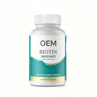 OEM Özel Etiketli Biotin Tabletleri 300 Adet 10000 MCG Besin Takviyesi Tedariki