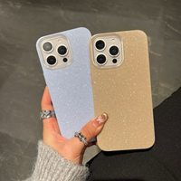 Nouvelle coque de téléphone portable de luxe avec paillettes, coque rigide antichoc et étanche pour la protection de l'appareil photo, compatible avec les modèles 16, 15, 14 Pro Max