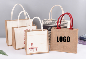 Xinrunjin, bolsas de compras con cordón de publicidad de estilo clásico personalizado, bolsas de algodón promocionales respetuosas con el medio ambiente, bolsas de seda - Product Image 3