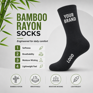 Custom Cotton Men's Business <b>Socks</b> Dress <b>Socks</b> Breathable Comfortable for Daily Wear Formal Occasions Wholesale - Product Image 2