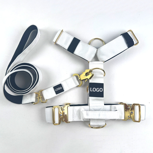 Maßgefertigtes Hochwertiges Zugsicheres Taktisches Hundegeschirr-Set mit Gepolstertem Verstellbarem Hundehalsband Geeignet für Mittelgroße bis Große Hunde - Product Image 2