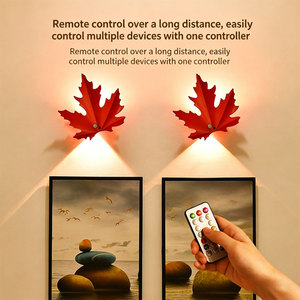 LED Maple Leaf Human Induction Magnetic Remote Control Intelligent Charging Bedroom Night <b>Light</b> - Product Image 5