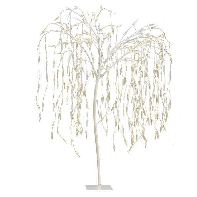 Outdoor Artificial 72IN 1.8M 384L  Adaptor LED Willow Tree Lights for Christmas Decoration