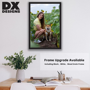 DX Designs Stampe su Tela Personalizzate, Trasforma la Tua Foto in Arte Murale, Tela Avvolta Personalizzata <span class=keywords><strong>per</strong></span> Foto di Matrimoni, Famiglia, Animali Domestici, Decorazione Casa - Product Image 5
