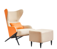 Neues Design Leder-Freizeit-Loungesessel Verstellbarer Relaxsessel Luxus-Sofa Loungesessel
