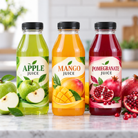 Étiquettes personnalisées pour bouteilles de boissons, autocollants imperméables pour jus, rouleau d'étiquettes adhésives pour emballages de boissons aux fruits
