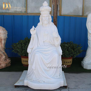 Sculpture à la main personnalisée en marbre blanc naturel Sculpture Saint <span class=keywords><strong>Pierre</strong></span> Douze Apôtres - Product Image 2