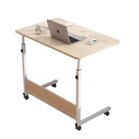 Étagère de rangement mobile réglable de haute qualité avec roulettes pour lit, canapé, ordinateur portable, café et collations