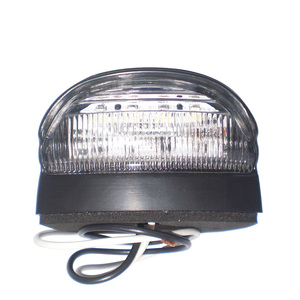 Luz de Posición Lateral Ovalada Sellada <span class=keywords><strong>IDun</strong></span> de 12V 24V y 4 Pulgadas con Conexión por Cable, Lente de PC Ámbar y 4 LED para Camión, Remolque, Camioneta - Product Image 3